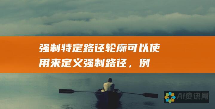 强制特定路径：轮廓可以使用来定义强制路径，例如使路径通过特定点或沿着特定边界移动。